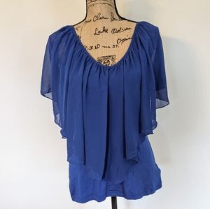 VENUS Dark Blue Blouse, size L
